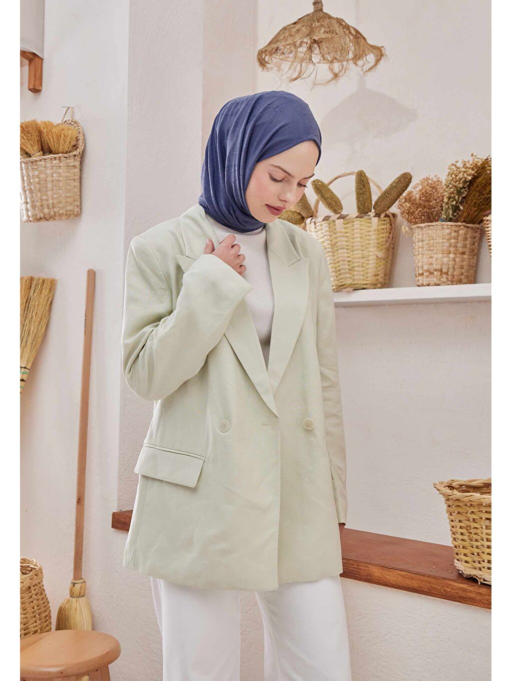 Mor Bambu Şal Yaban Mersini-4