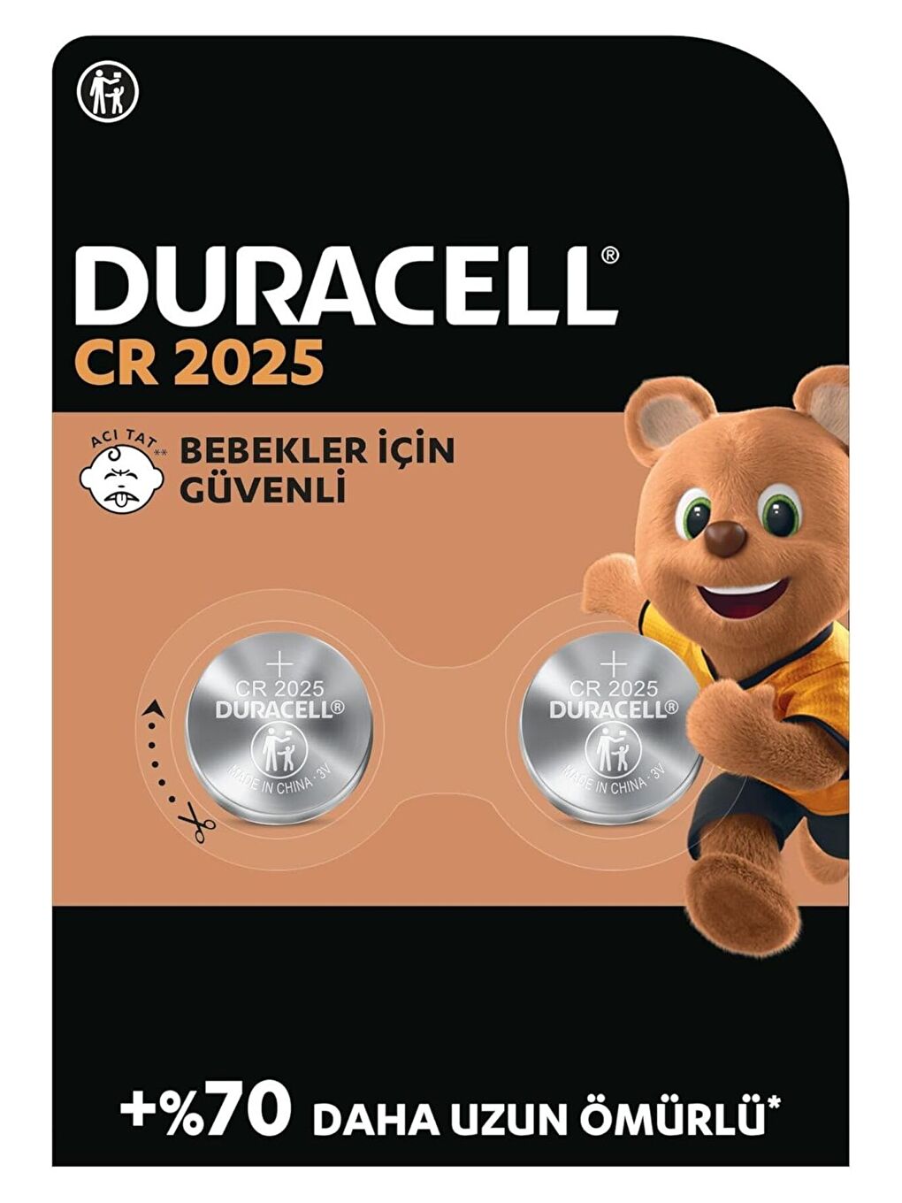 2025 Lityum Düğme Piller 3V  2 li paket     70 e Kadar Daha Uzun Ömür   Bebek Güvenlik Tek