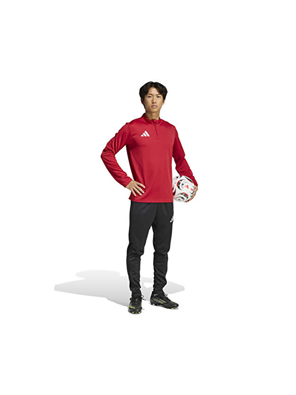 Ent26 Tr Top Erkek Futbol Uzun Kollu Antrenman Tişörtü Jz6650 Kırmızı-2