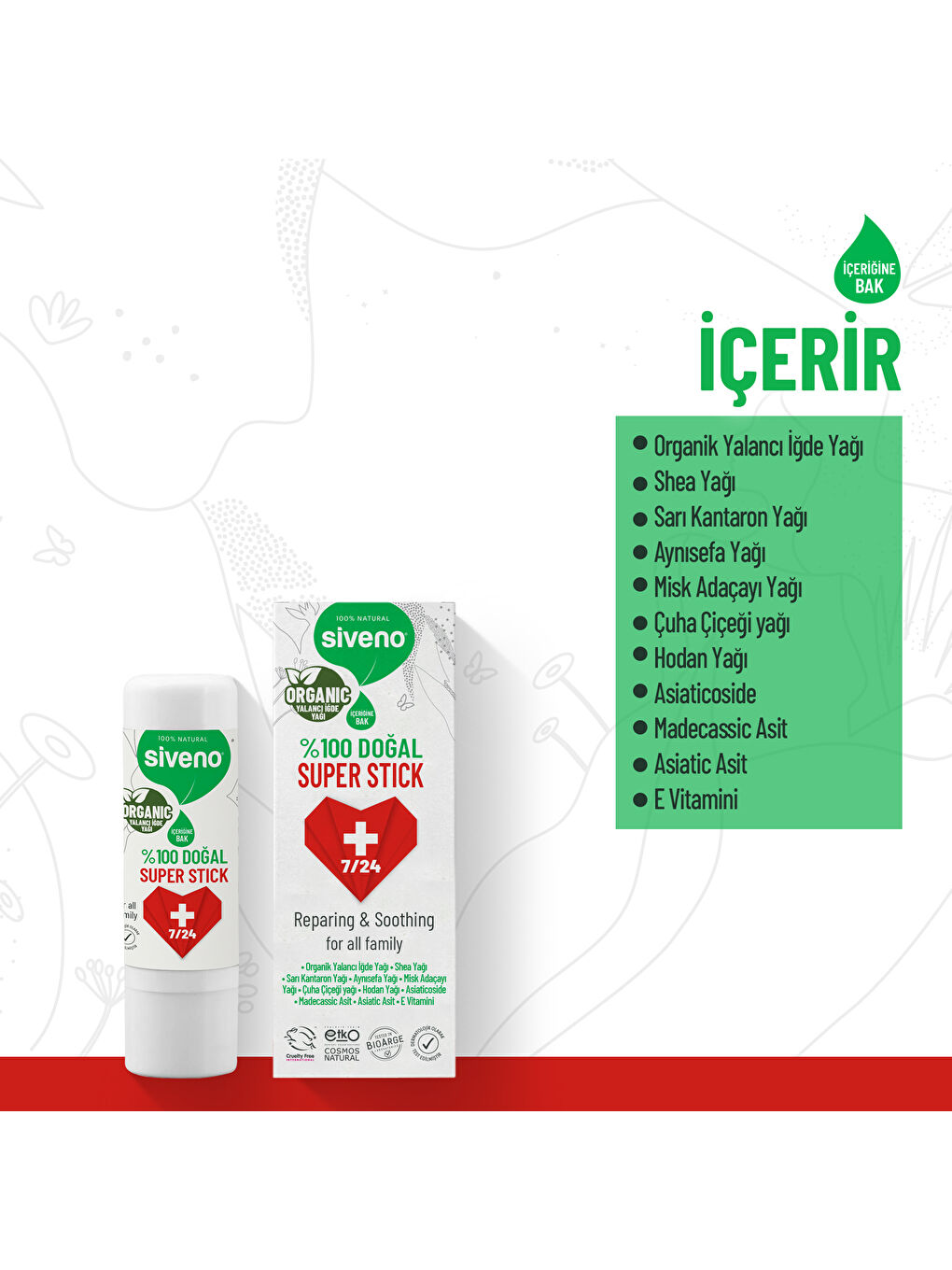 Sivrisinek Ve Kene Kovucu Sprey Krem 50 ml & %100 Doğal Super Stick 6 G Set-5