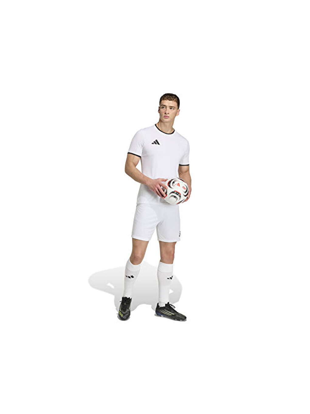 Ent26 Sho Erkek Futbol Şortu Jz2516 Beyaz-6