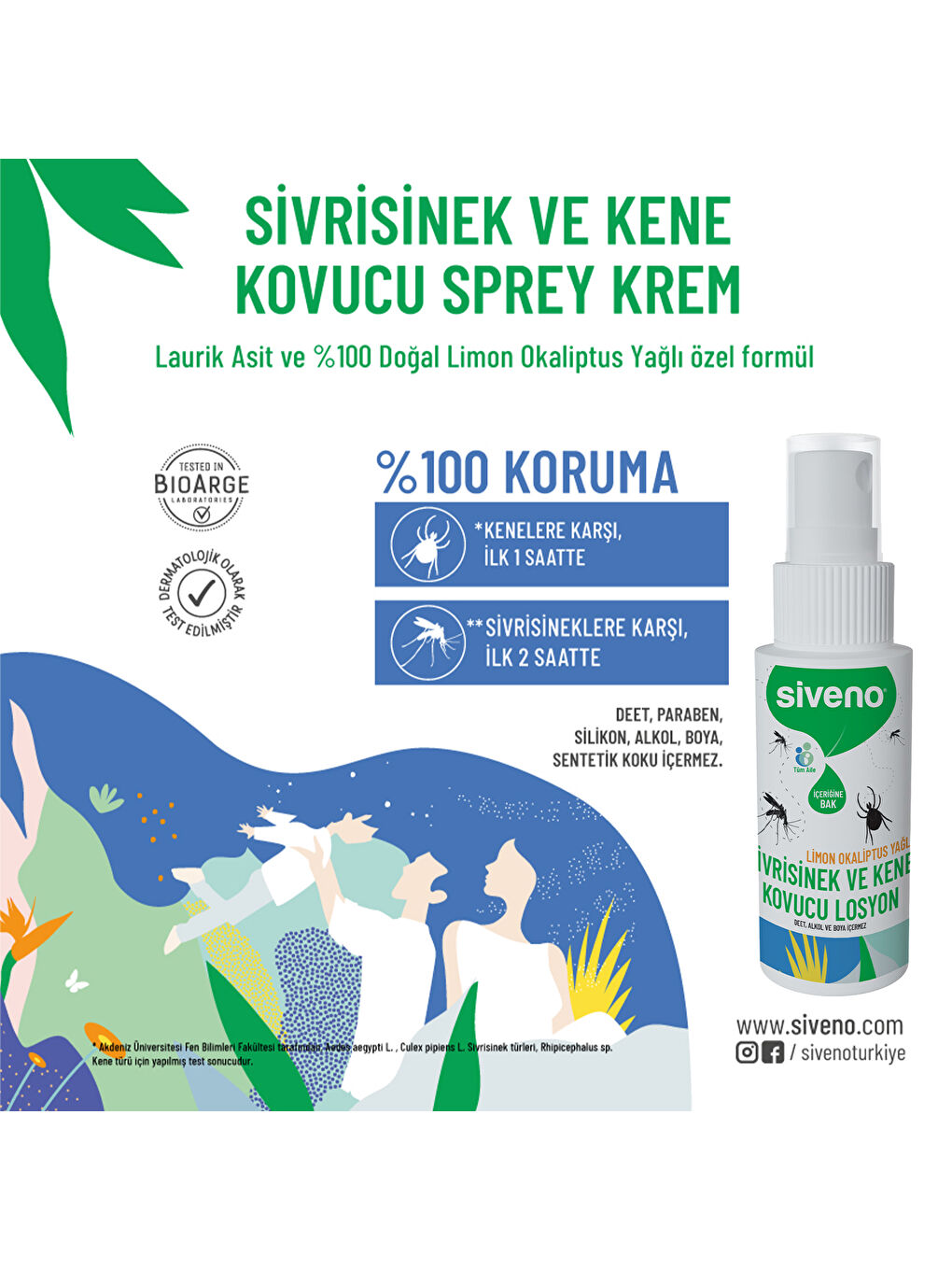 Sivrisinek Ve Kene Kovucu Sprey Krem 50 ml & %100 Doğal Super Stick 6 G Set-6