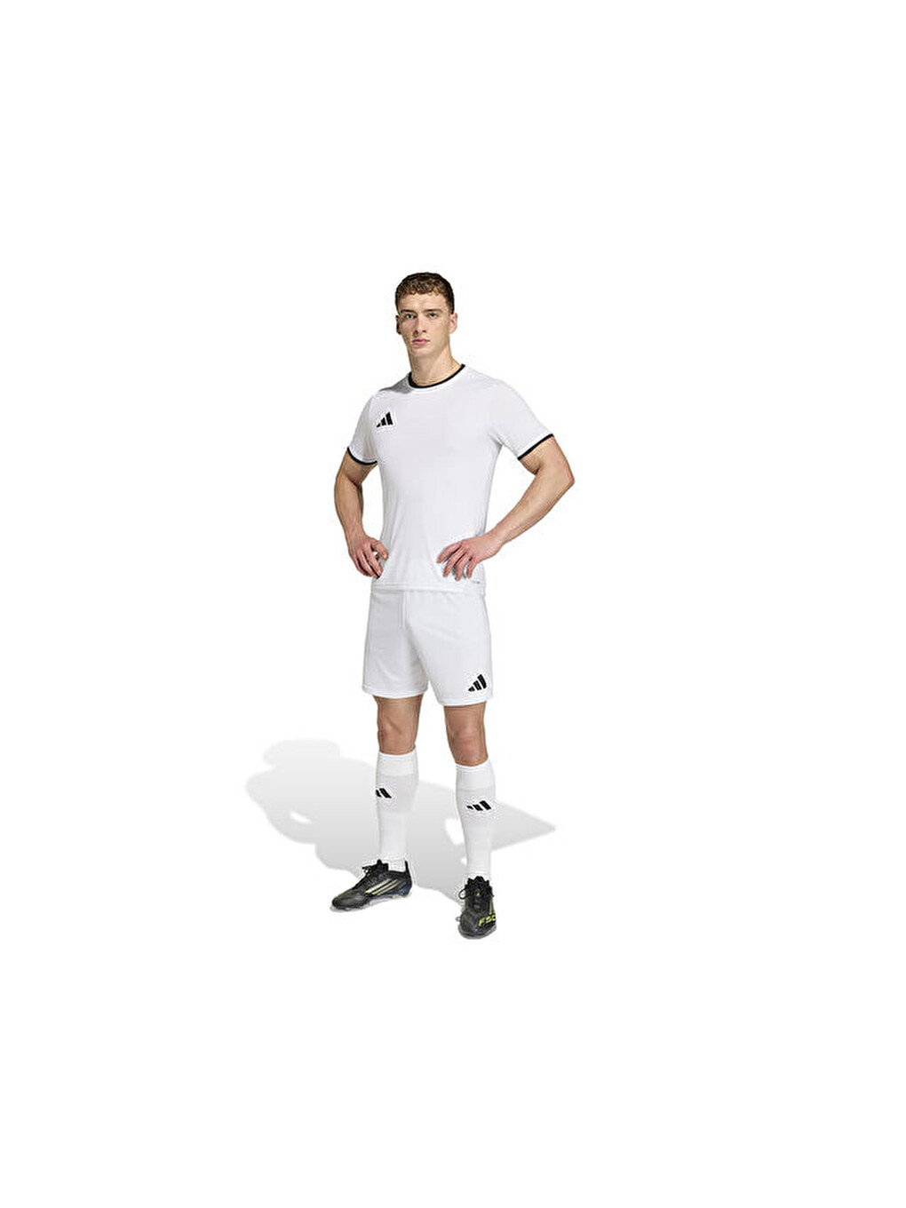 Ent26 Sho Erkek Futbol Şortu Jz2516 Beyaz-7