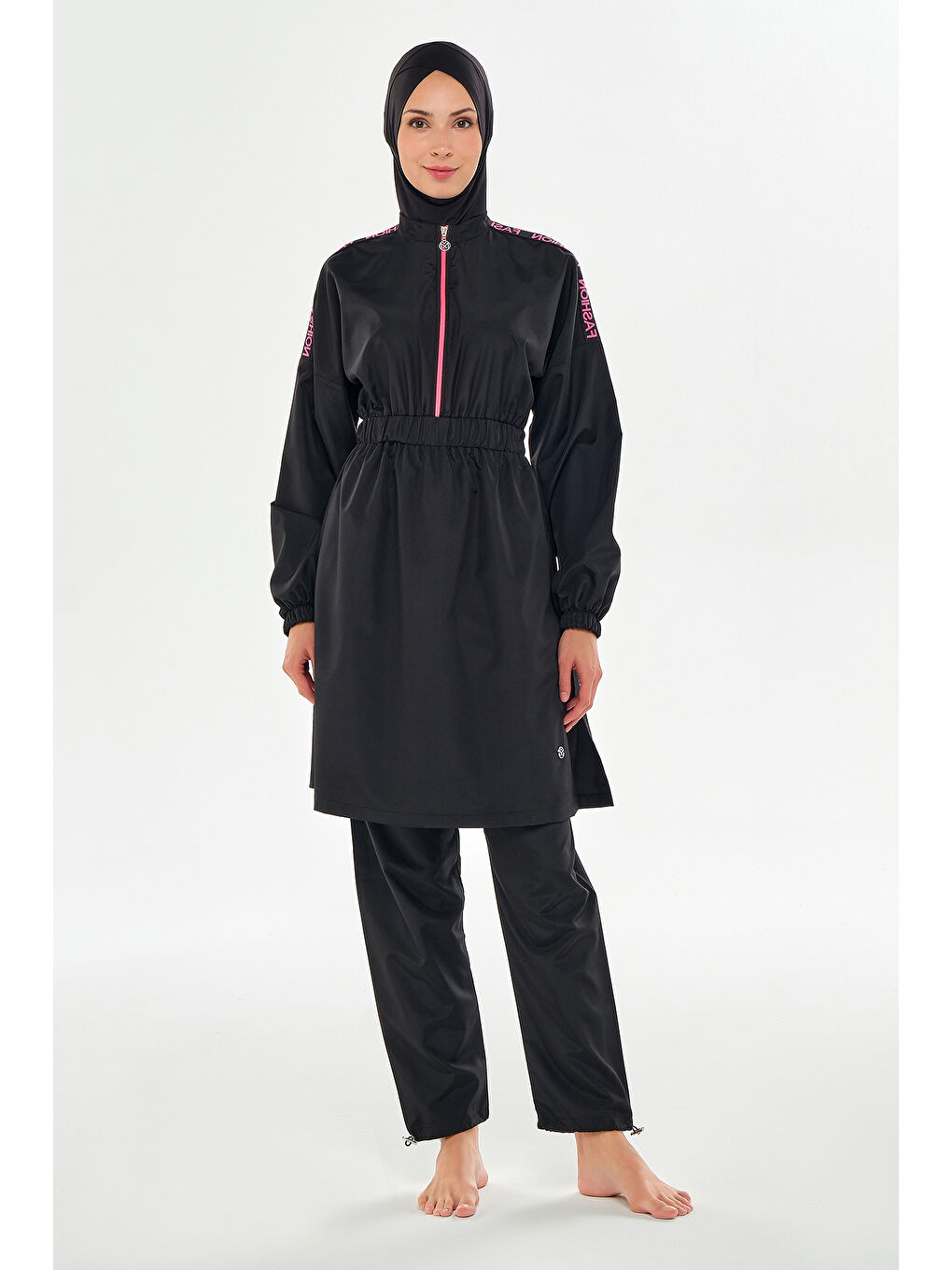 Paraşüt Tam Kapalı Tesettür Mayo 2504 Siyah-1