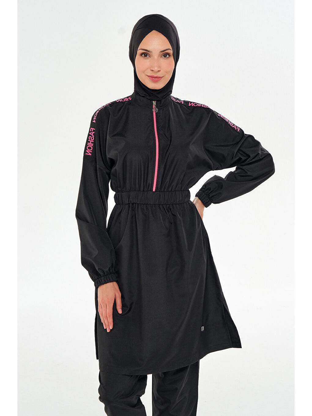 Paraşüt Tam Kapalı Tesettür Mayo 2504 Siyah-2