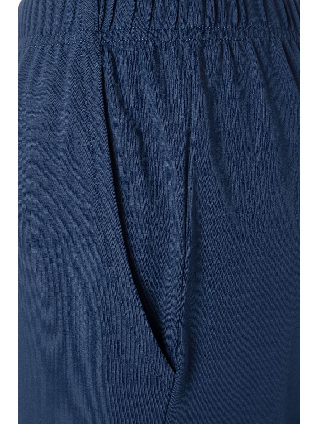 Lacivert Erkek Pamuklu Uzun Kollu Üst Ayıcık Baskılı %100 Pamuk Pijama Takımı-4