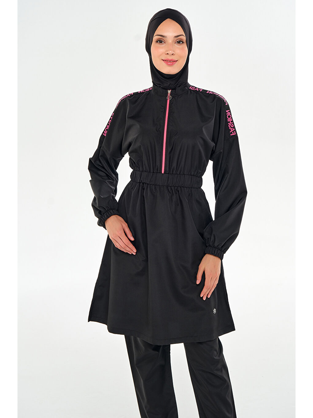 Paraşüt Tam Kapalı Tesettür Mayo 2504 Siyah-4