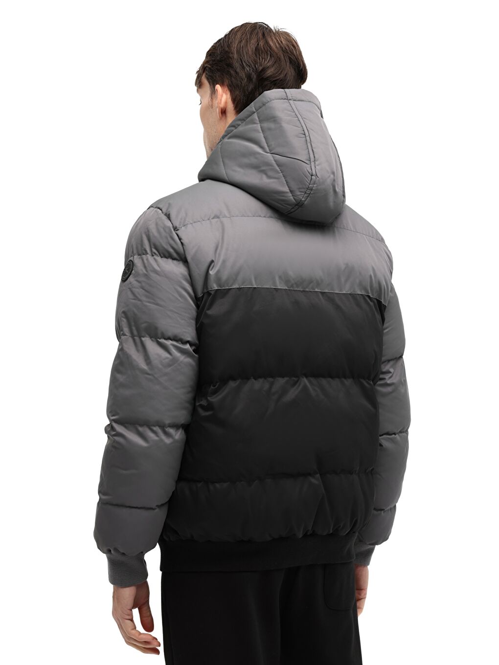ML BLOCK PUFFER-05 5PR Siyah Erkek Kısa Şişme Mont-1