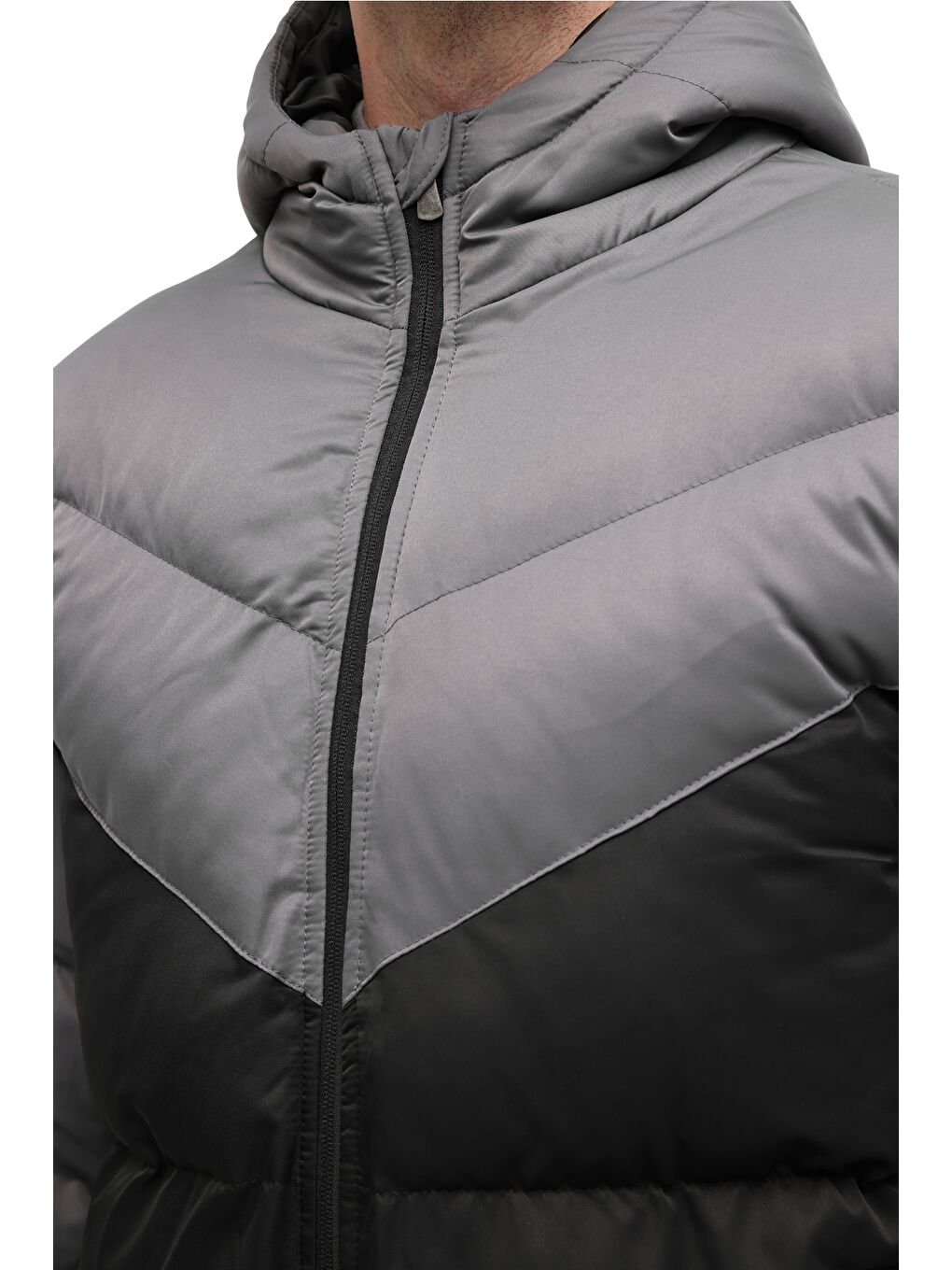 ML BLOCK PUFFER-05 5PR Siyah Erkek Kısa Şişme Mont-3