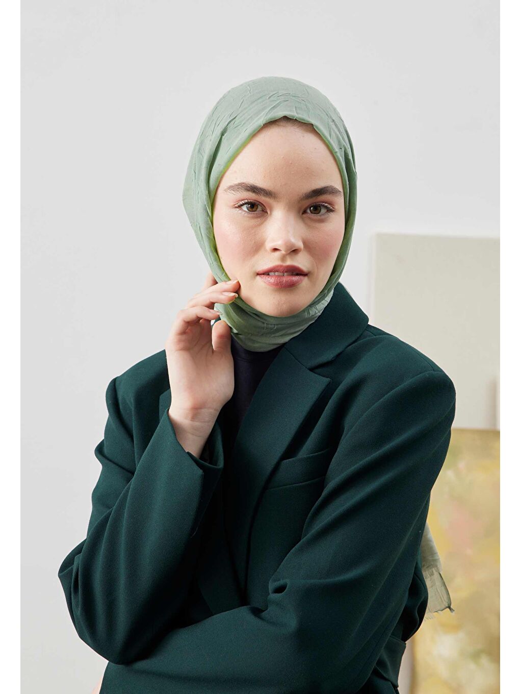 Yeşil Bambu Şal Deniz Köpüğü-3