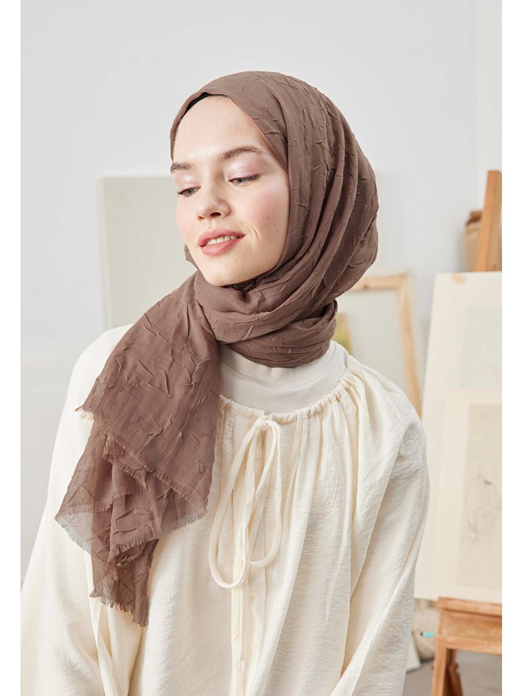 Gri Bambu Şal Kül-2