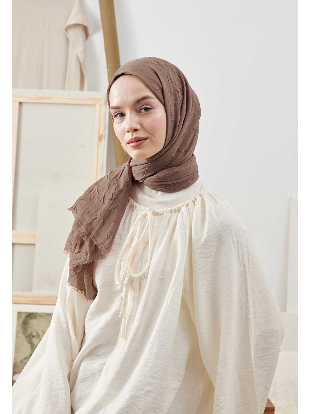 Gri Bambu Şal Kül-4