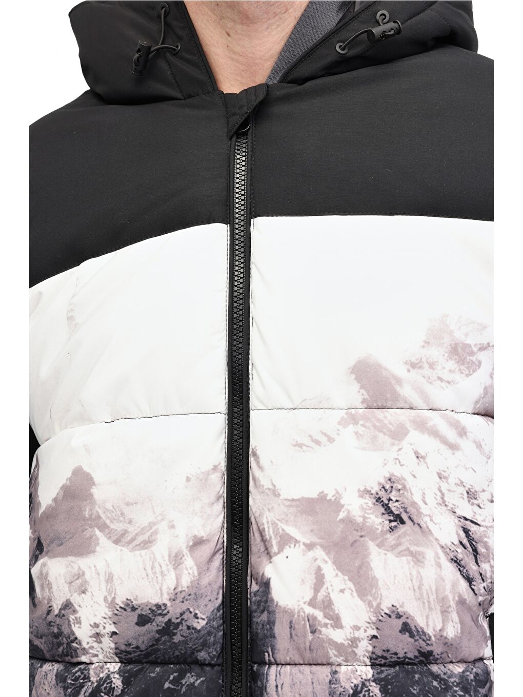 ML 2K-KM-02 5PR Siyah Erkek Kısa Şişme Mont-3