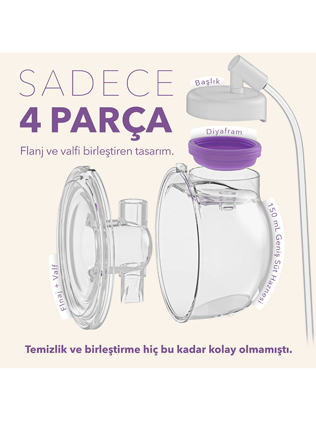 Momentum Duo Elle Serbest Göğüs Pompası-2