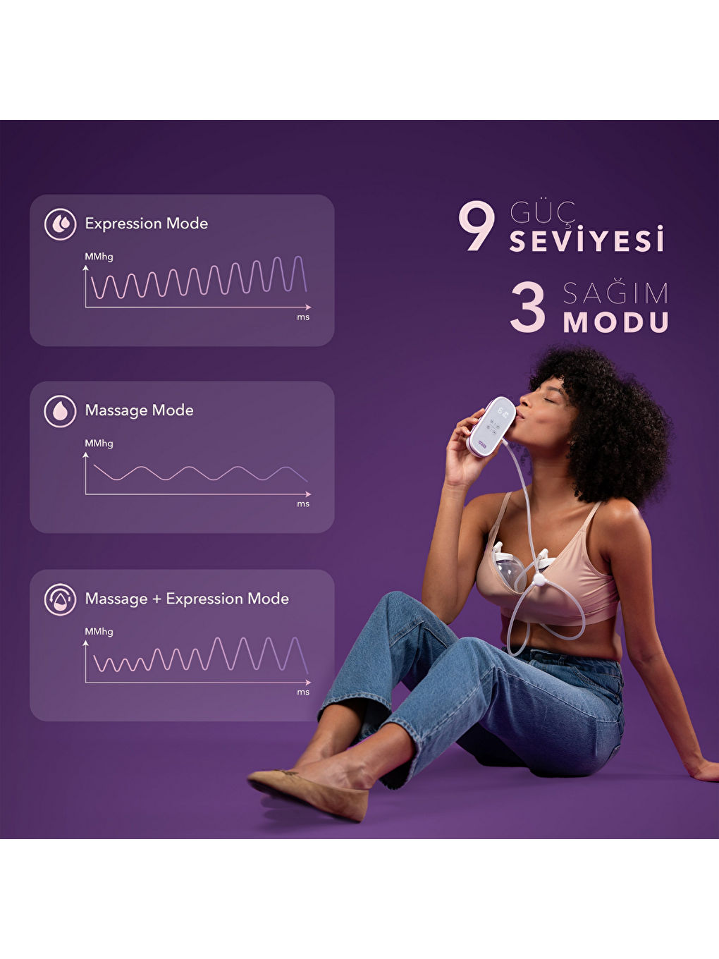 Momentum Duo Elle Serbest Göğüs Pompası-6