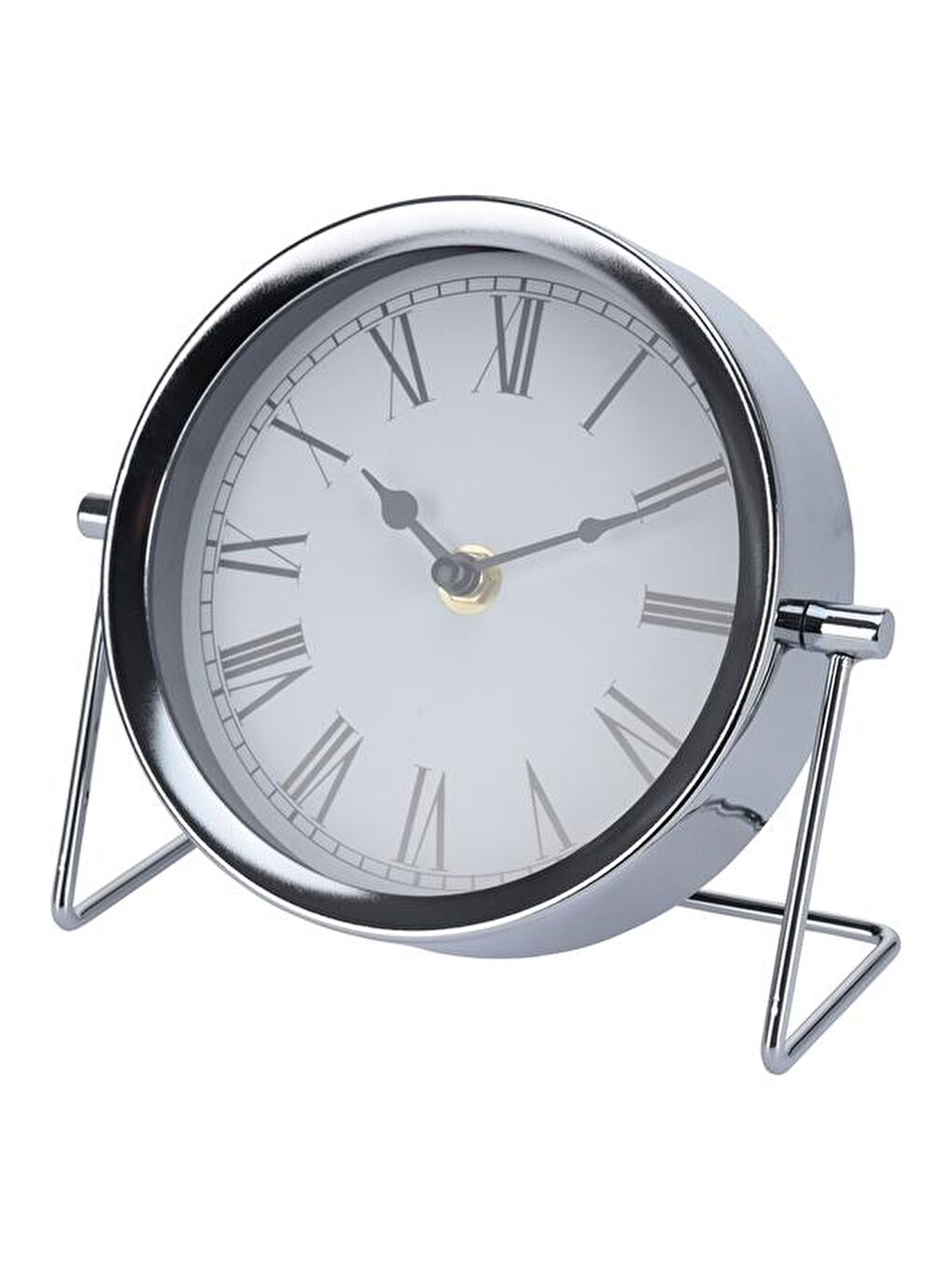 Dekoratif Metal Masa Saati - Gri-1