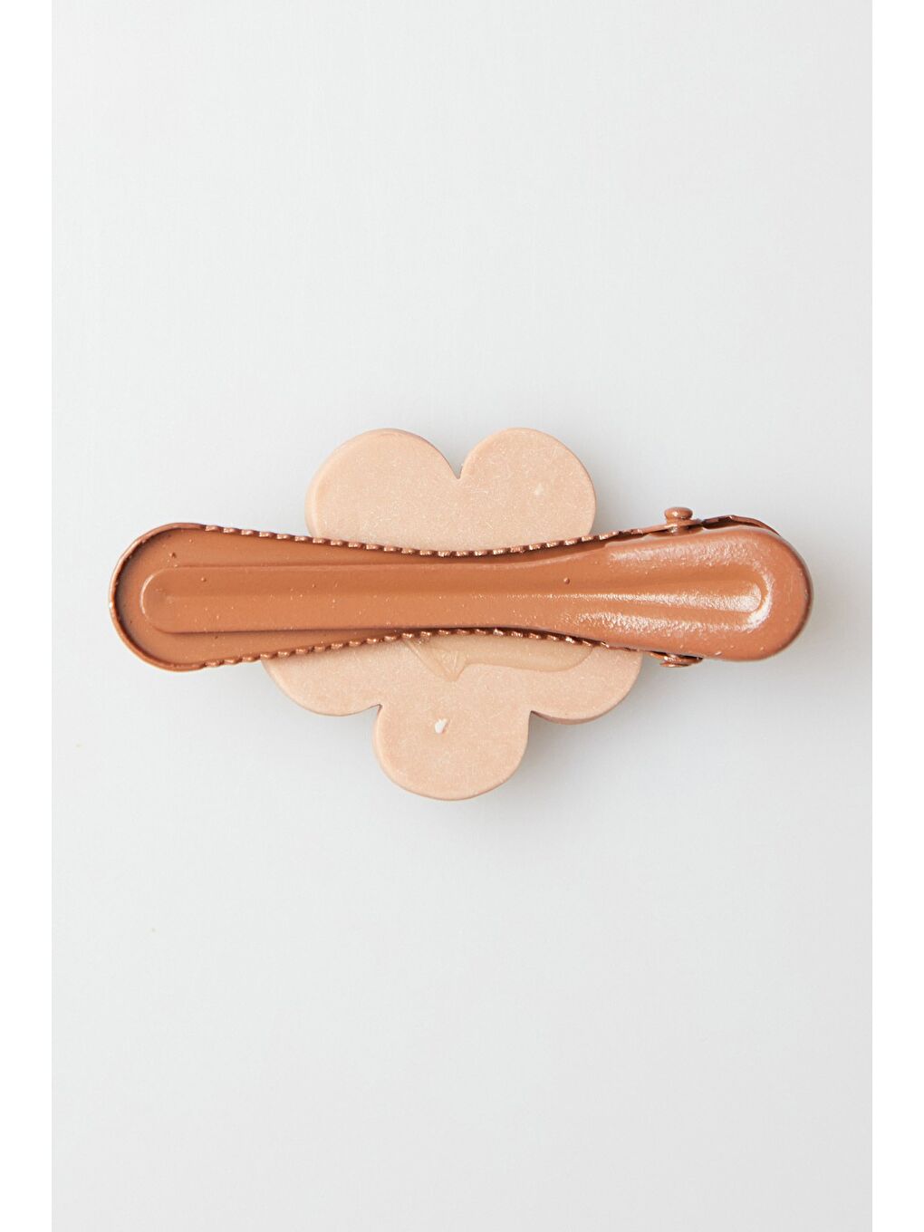 Kahverengi Çiçek Figürlü 6 Lı Kız Çocuk Toka-3