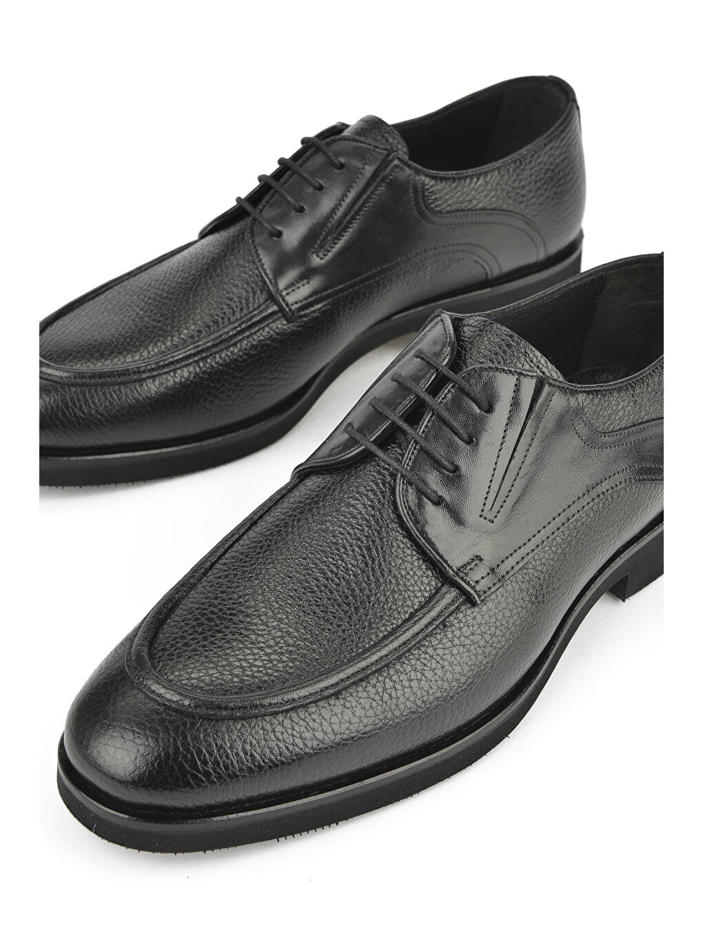 Erkek Hakiki Deri Ayakkabı 151145Z316 Siyah-4