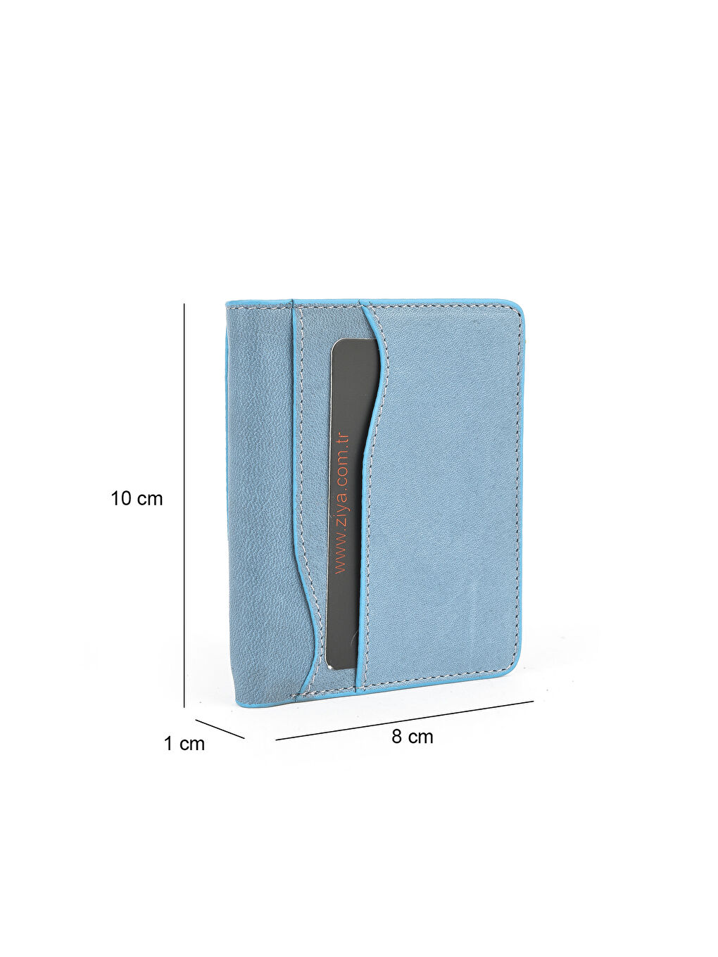 Unisex Hakiki Deri Kartlık 1539852Z02 Mavi-2