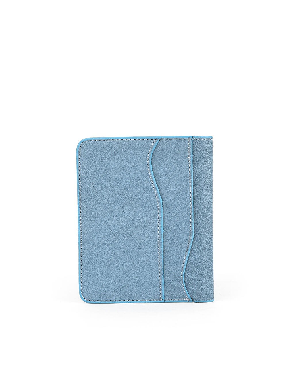 Unisex Hakiki Deri Kartlık 1539852Z02 Mavi-3