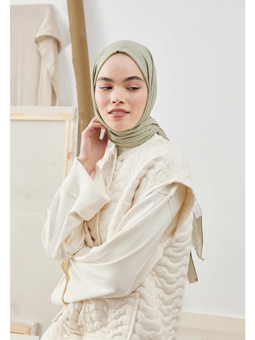 Yeşil Bambu Şal Adaçayı-1