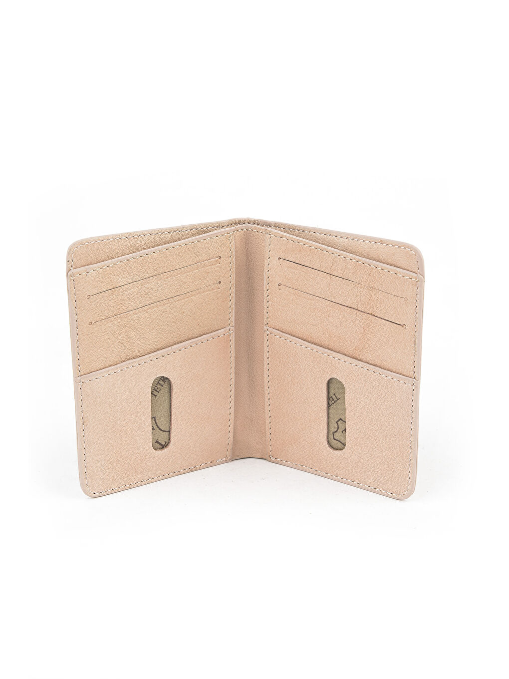 Pembe Unisex Hakiki Deri Kartlık 1539852Z02 Pudra-1