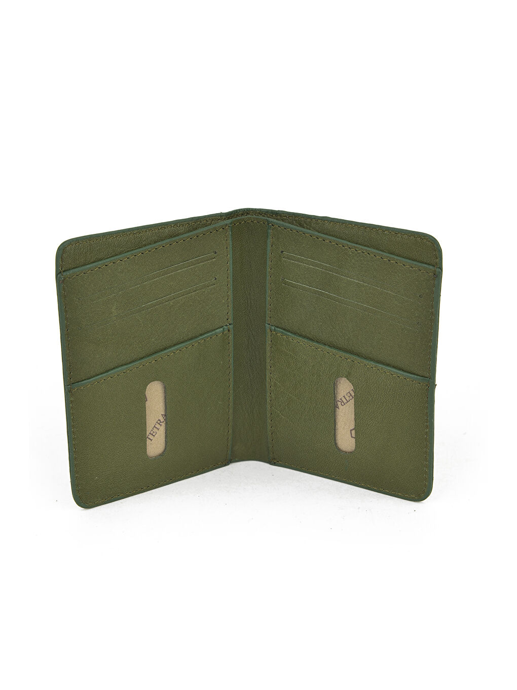Unisex Hakiki Deri Kartlık 1539852Z02 Yeşil-1
