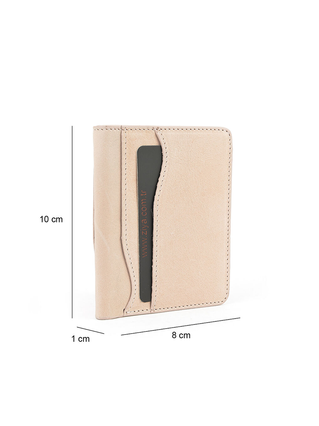 Pembe Unisex Hakiki Deri Kartlık 1539852Z02 Pudra-2