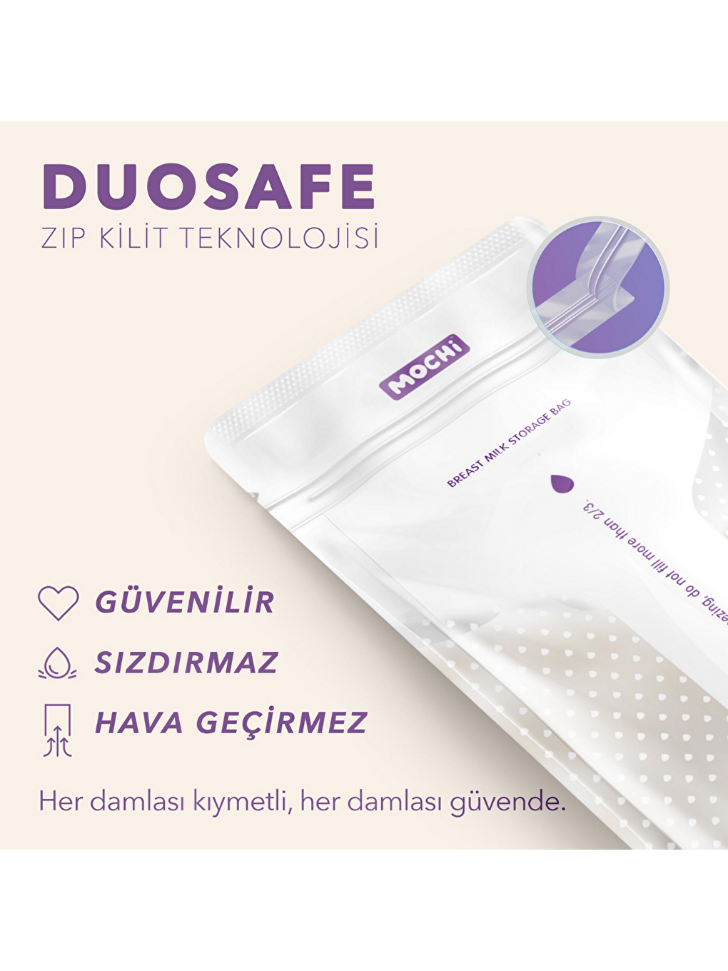 Anne Sütü Saklama Poşeti 50'li-4