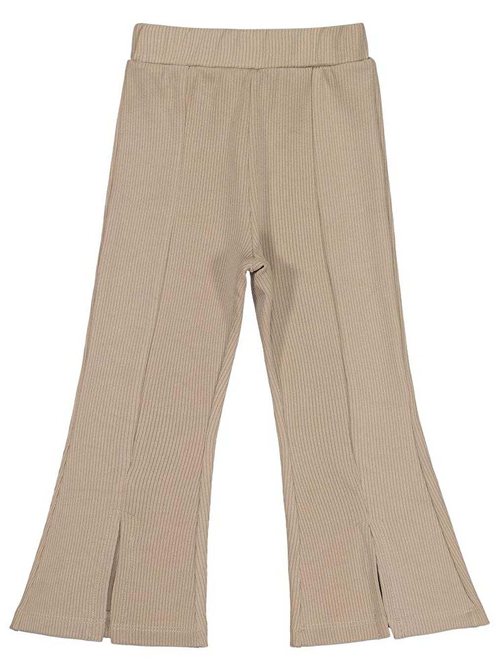 Girls Paça Yırtmaçlı 2-5 Yaş Tayt - Bej 3-4 Yaş-1