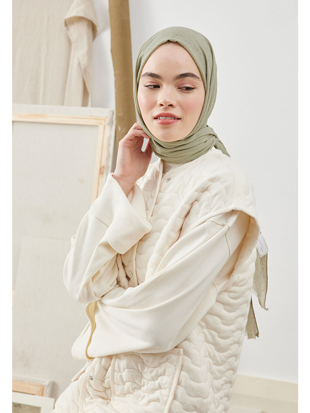 Yeşil Bambu Şal Adaçayı-4