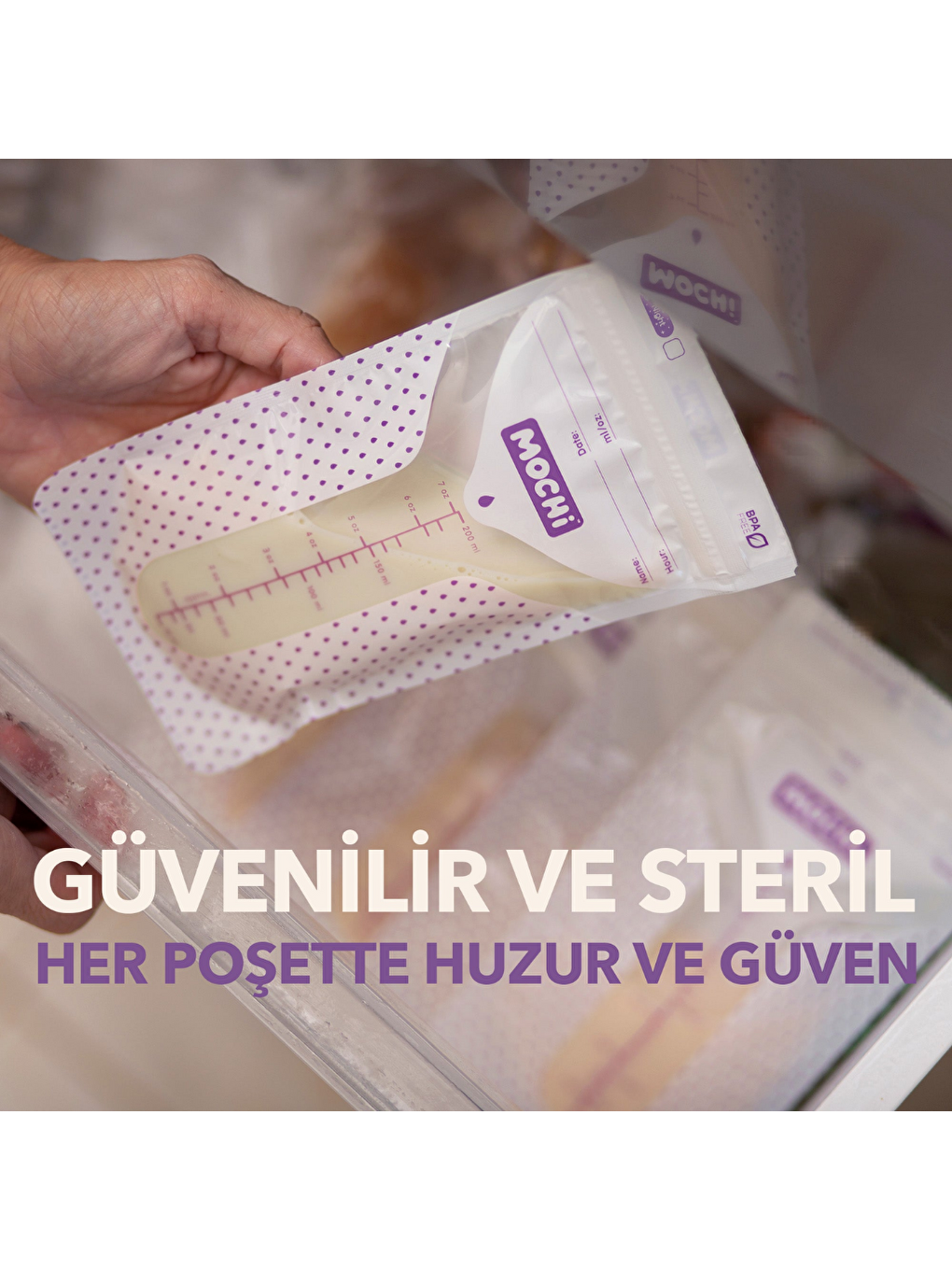 Anne Sütü Saklama Poşeti 50'li-5