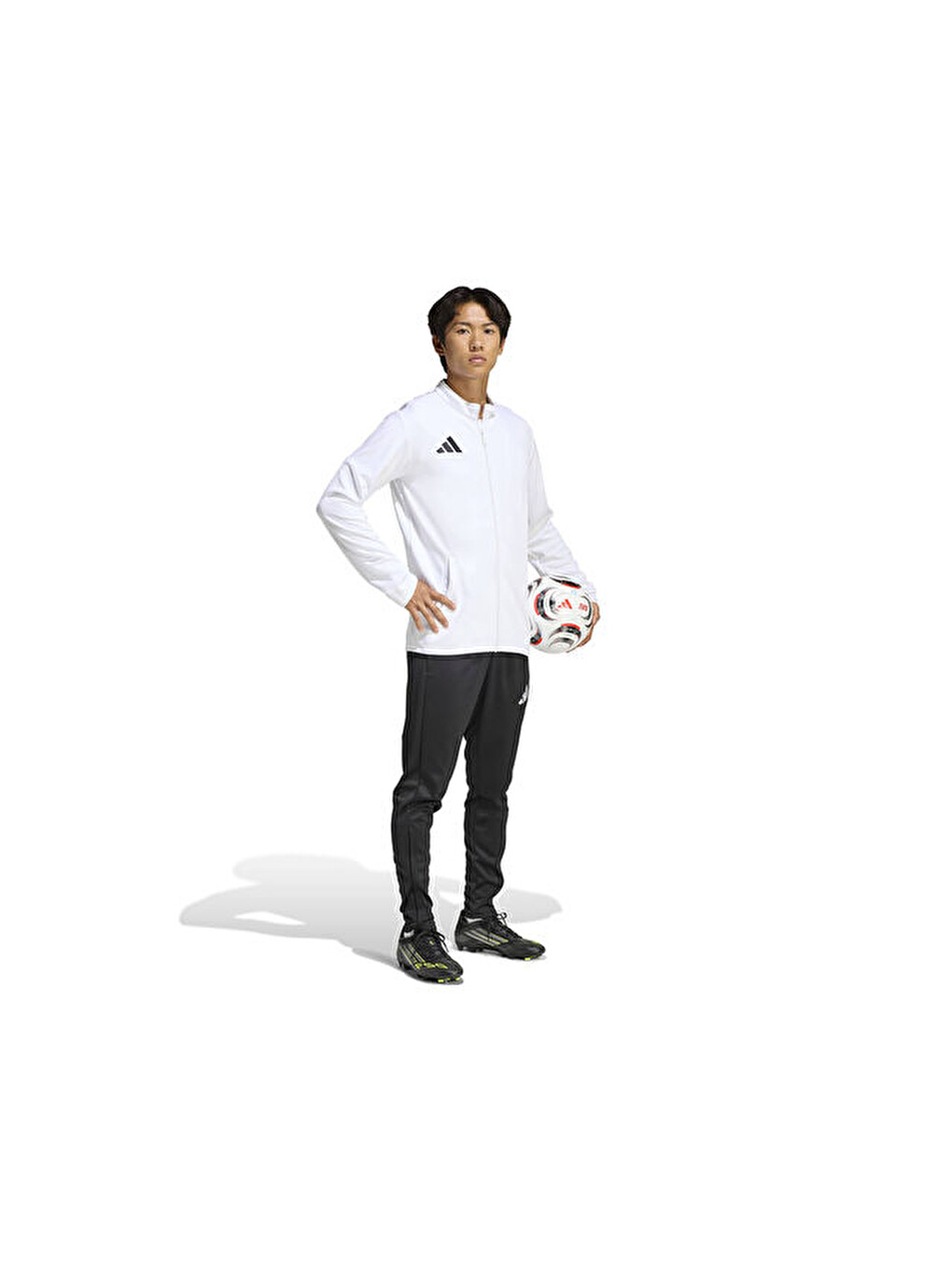 Ent26 Tk Jkt Erkek Futbol Kamp Fermuarlı Sweatshirt Jz6591 Beyaz-5