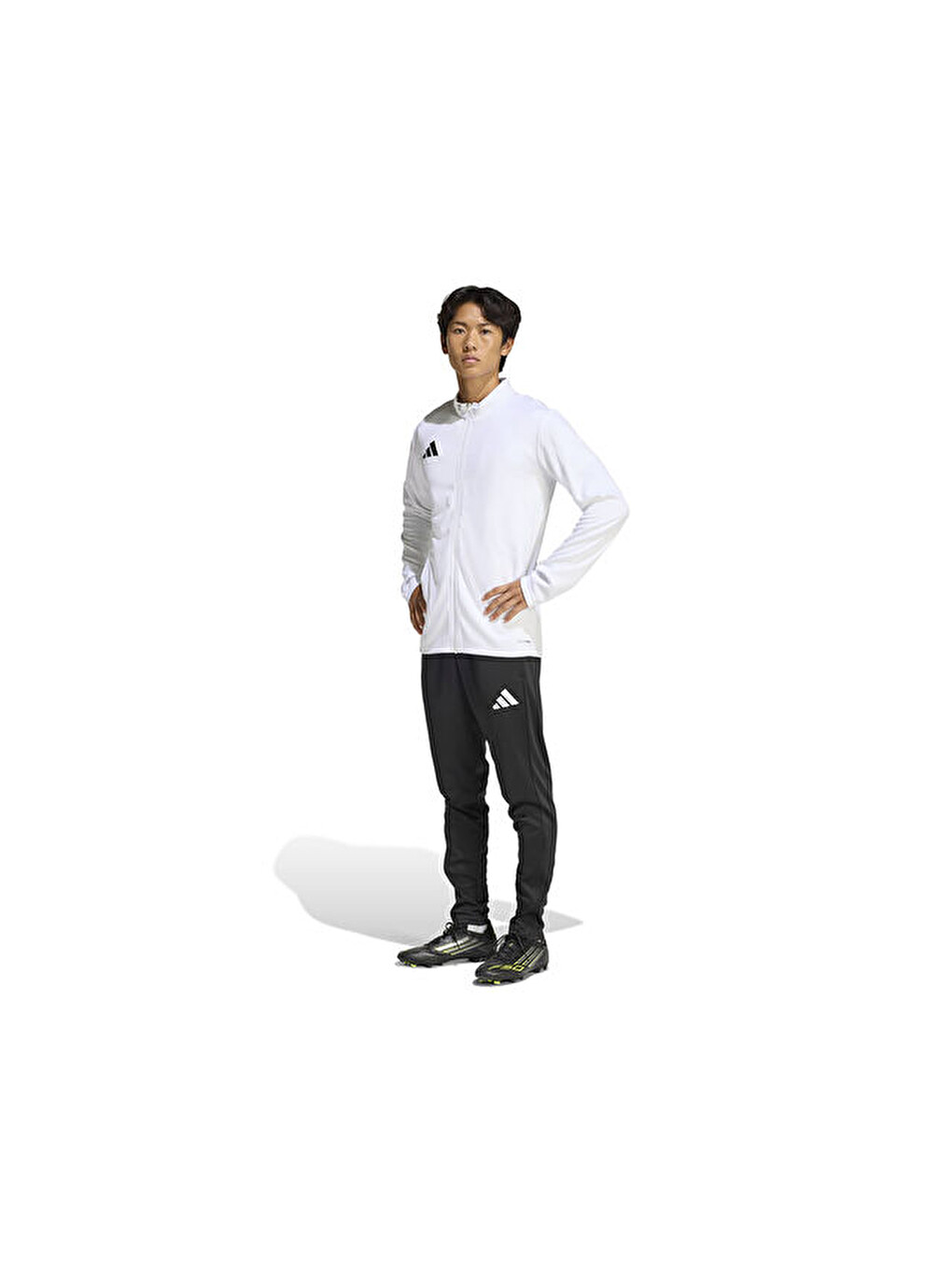 Ent26 Tk Jkt Erkek Futbol Kamp Fermuarlı Sweatshirt Jz6591 Beyaz-6