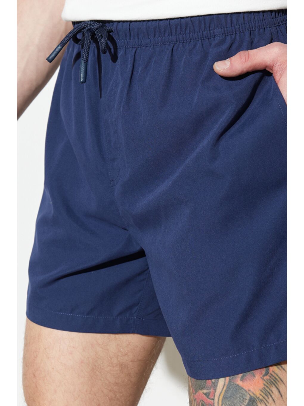 Regular Fit Normal Kesim Normal Bel Lacivert Deniz Şortu-3