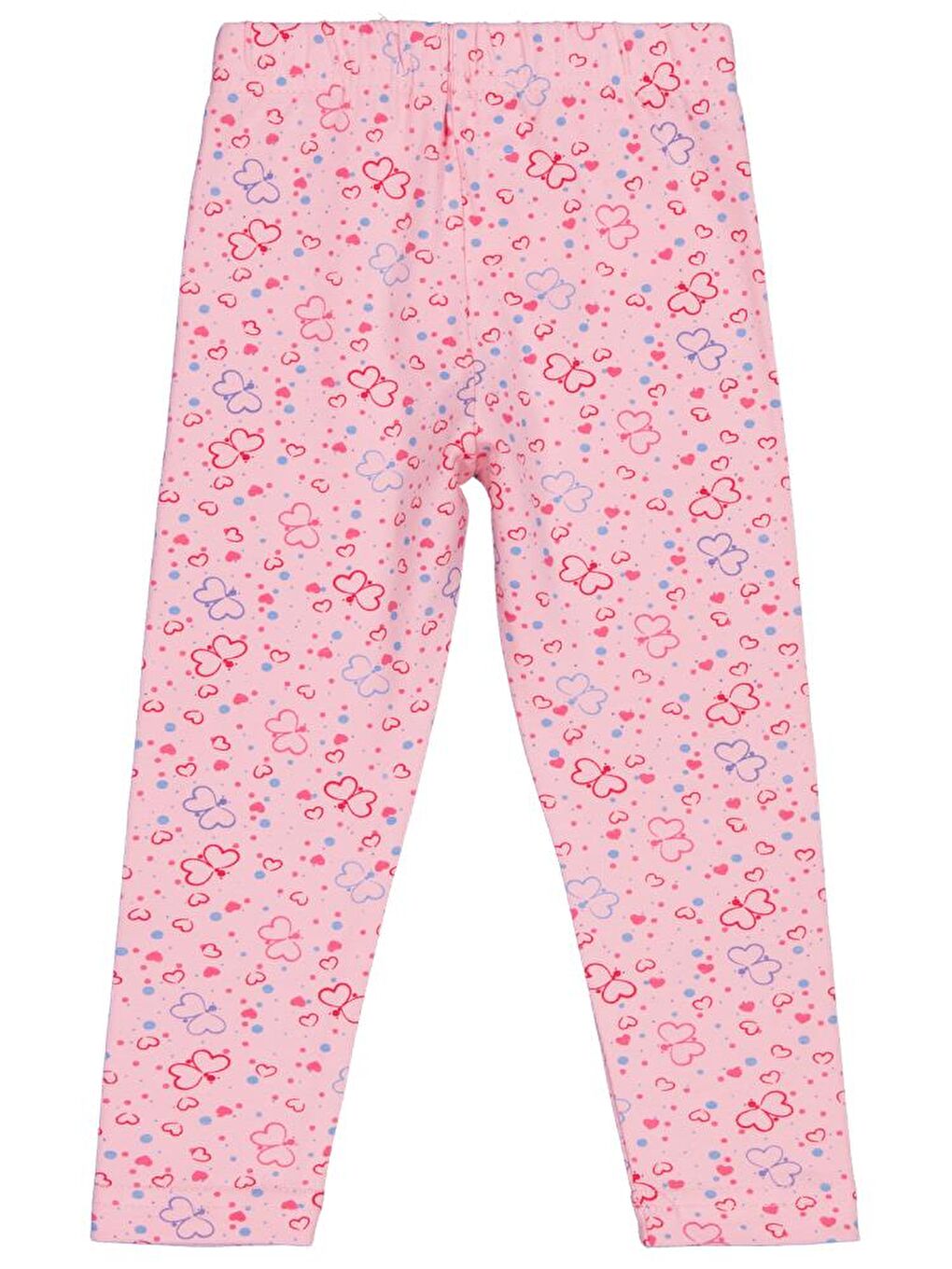 Girls Kelebek Baskılı 2-5 Yaş Tayt - Pembe 4-5 Yaş