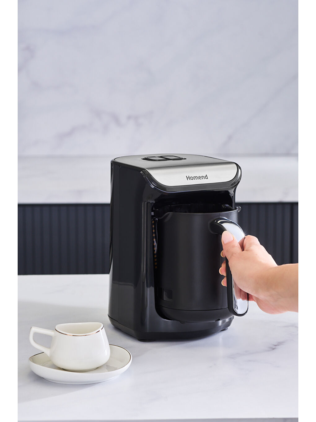 Joy 1887H Konuşan Türk Kahve Makinesi Siyah-1