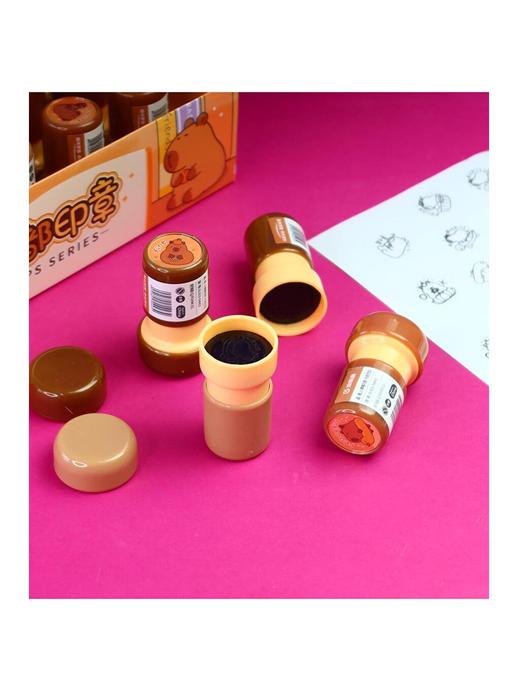 Mini Yuvarlak Mühür – Sevimli Çocuk Ödül Mühürü (1 Adet)-1