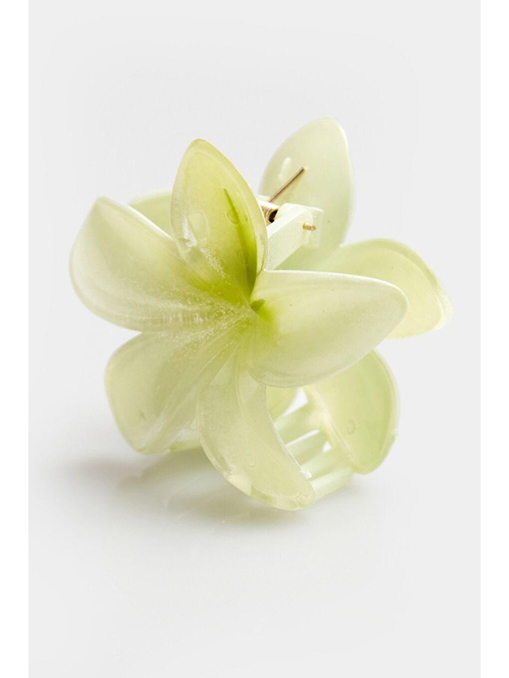 Yeşil Lotus Çiçeği Mandal Toka