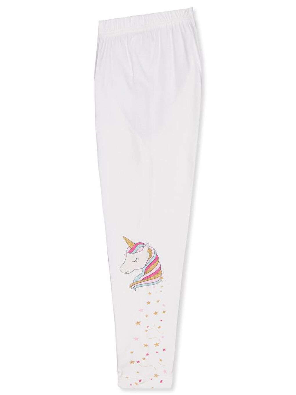 Girls Baskılı 2-5 Yaş Tayt - Ekru 5-6 Yaş-1