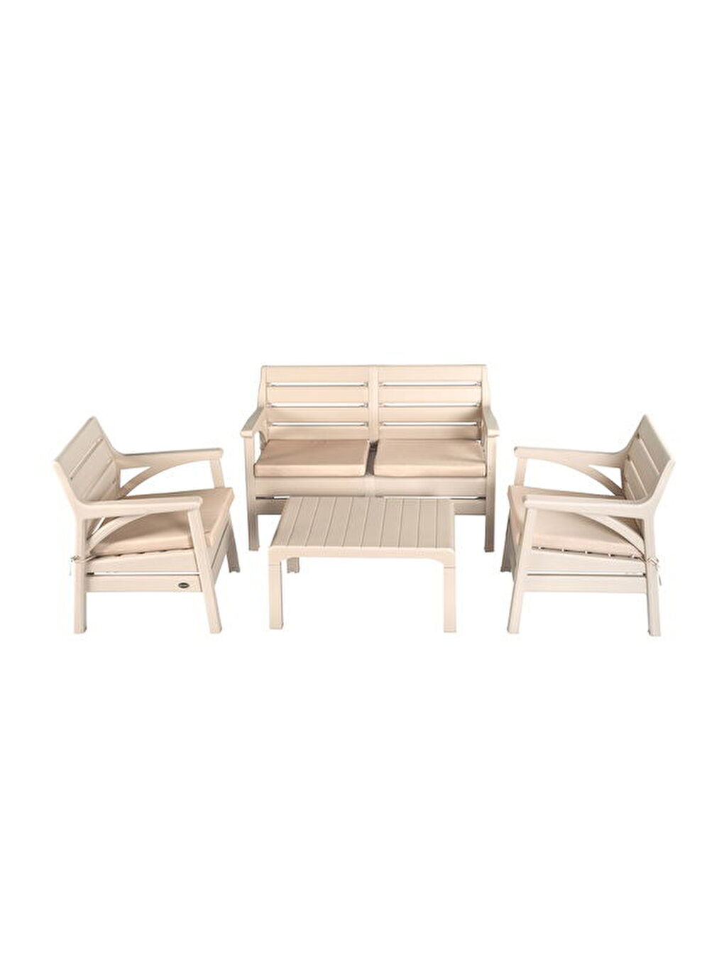 Kahverengi Miami Balkon ve Bahçe Oturma Grubu - Cappuccino-2