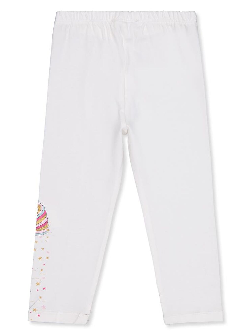 Girls Baskılı 2-5 Yaş Tayt - Ekru 5-6 Yaş-2