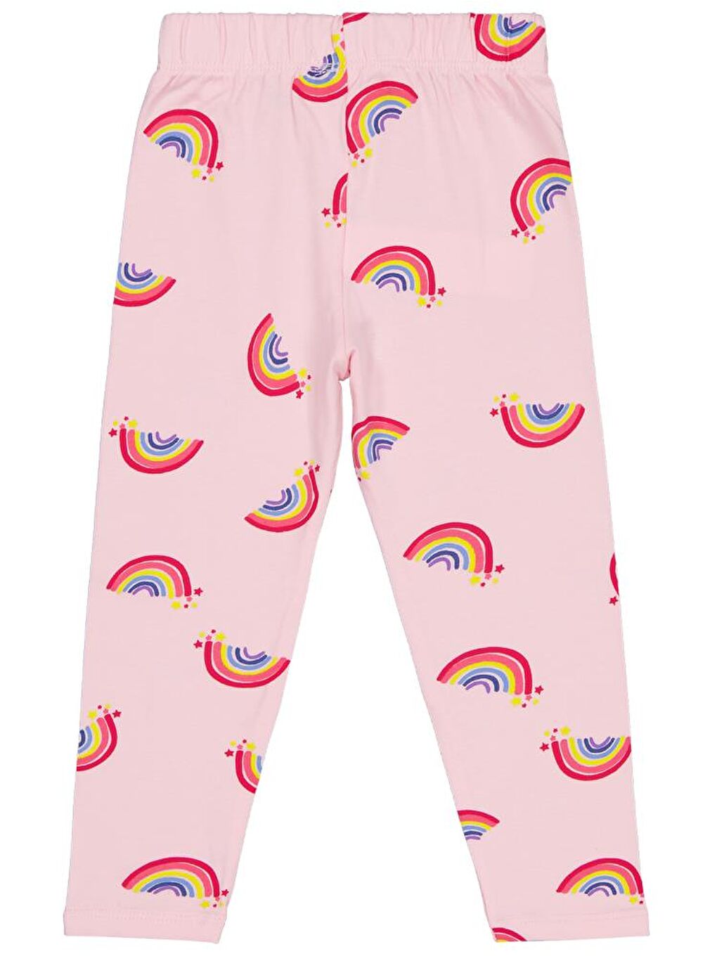 Girls Rainbow Baskılı 2-5 Yaş Tayt - Pembe 2-3 Yaş-1