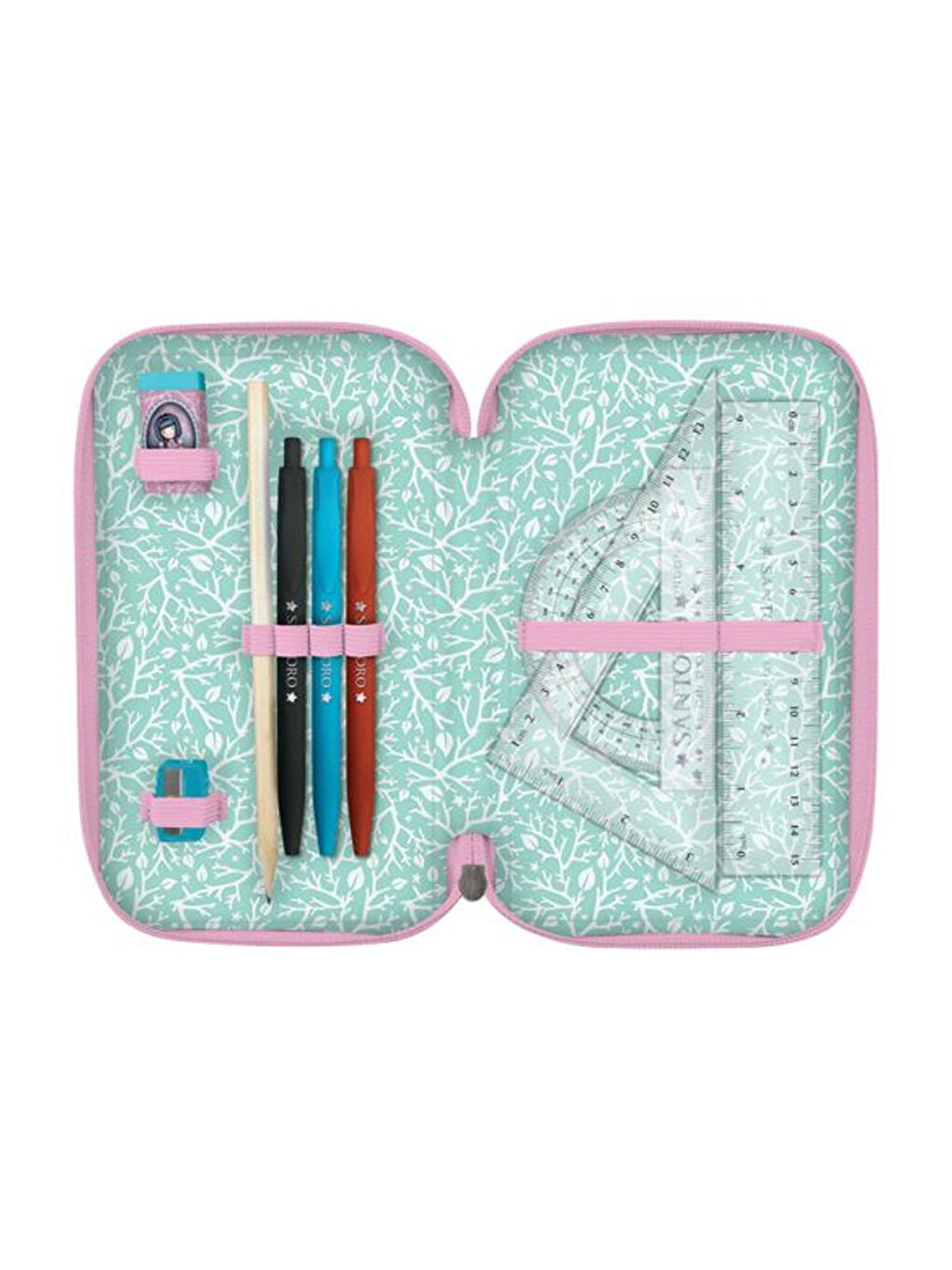 Gorjuss Woodland Wildflower 3 Katlı İçi Dolu Kalem Çantası 607GJ36-1