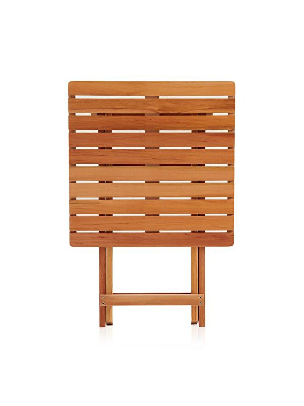 Kahverengi Katlanır Kayın Ahşap Bistro Set - Meşe-7