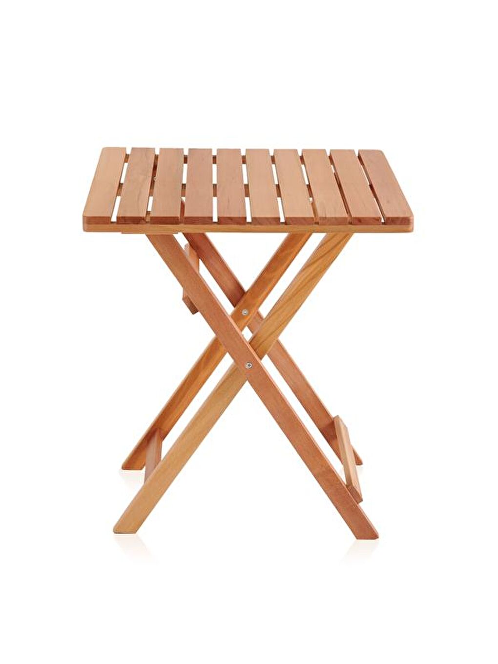 Kahverengi Katlanır Kayın Ahşap Bistro Set - Meşe-9