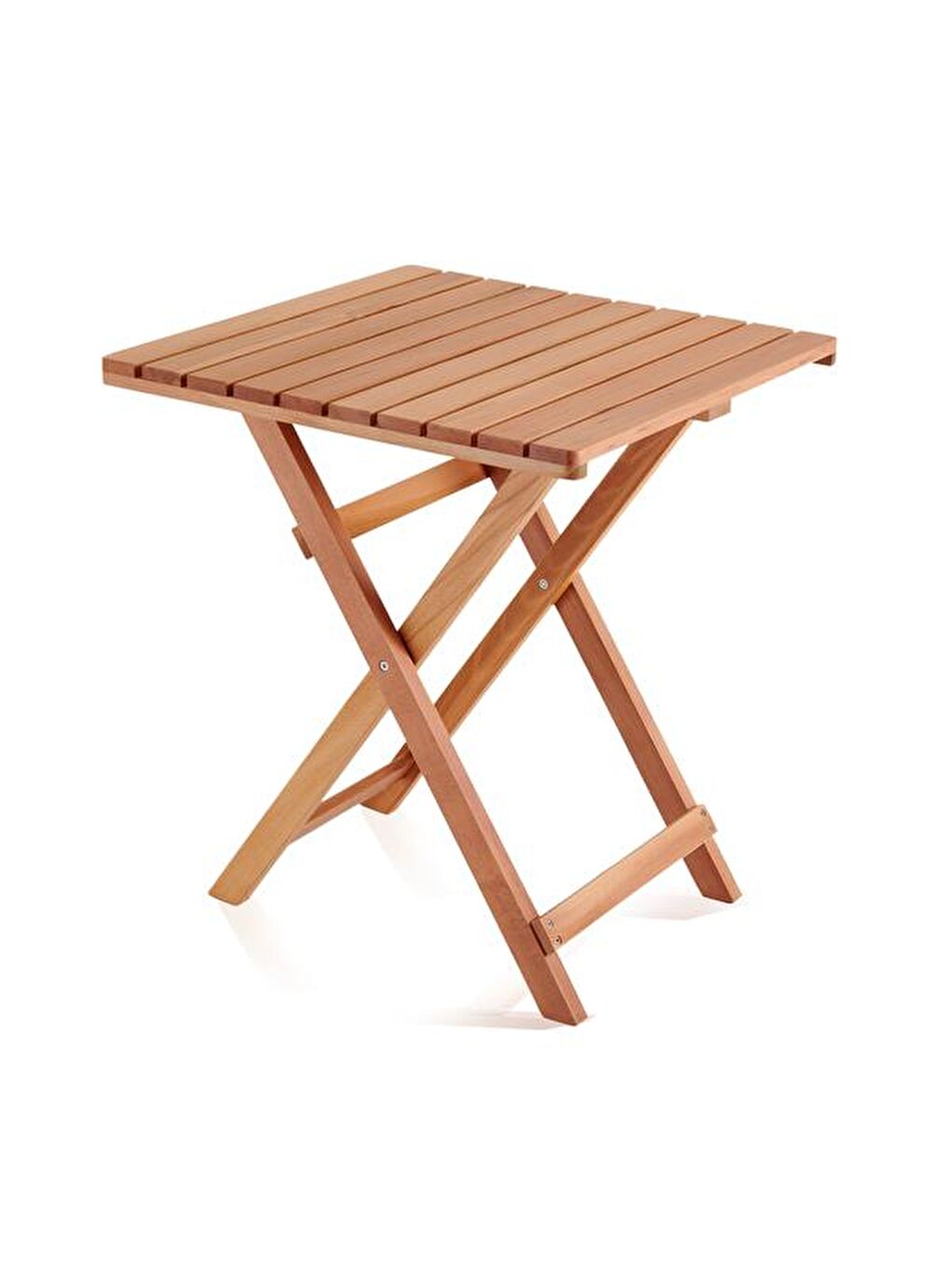 Kahverengi Katlanır Kayın Ahşap Bistro Set - Meşe-11