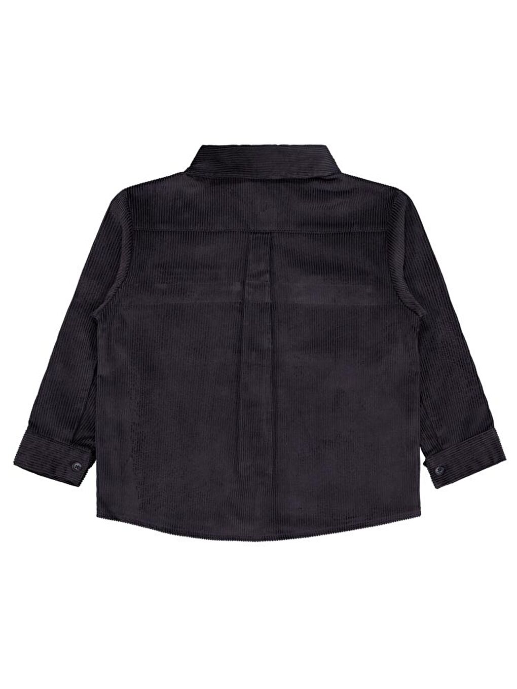 Antrasit Boys Çift Cepli Kadife 6-9 Yaş Gömlek - Gri 6-7 Yaş-1