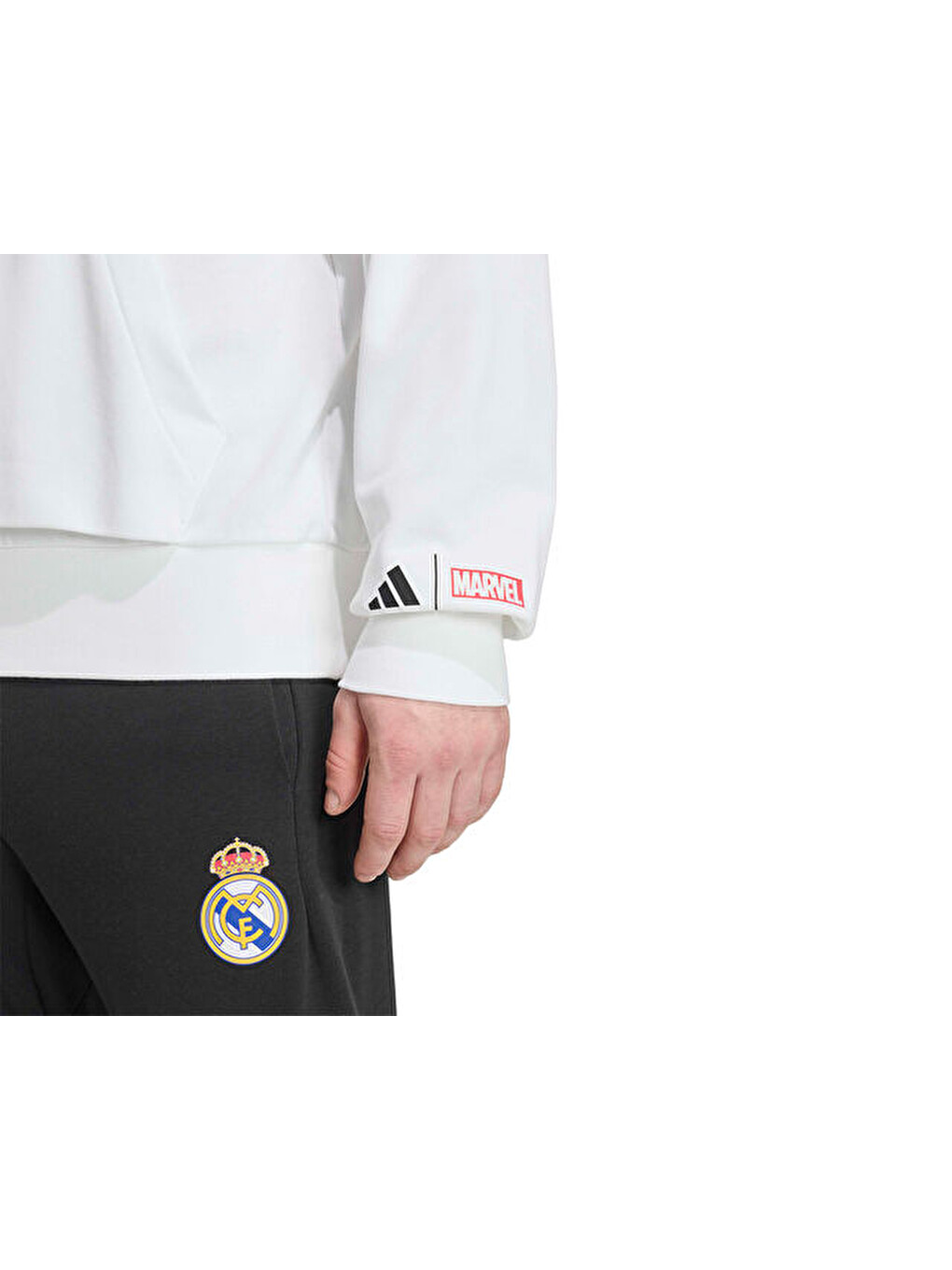 Real Marvel Hd Erkek Futbol Sweatshirts Kb4395 Beyaz-4