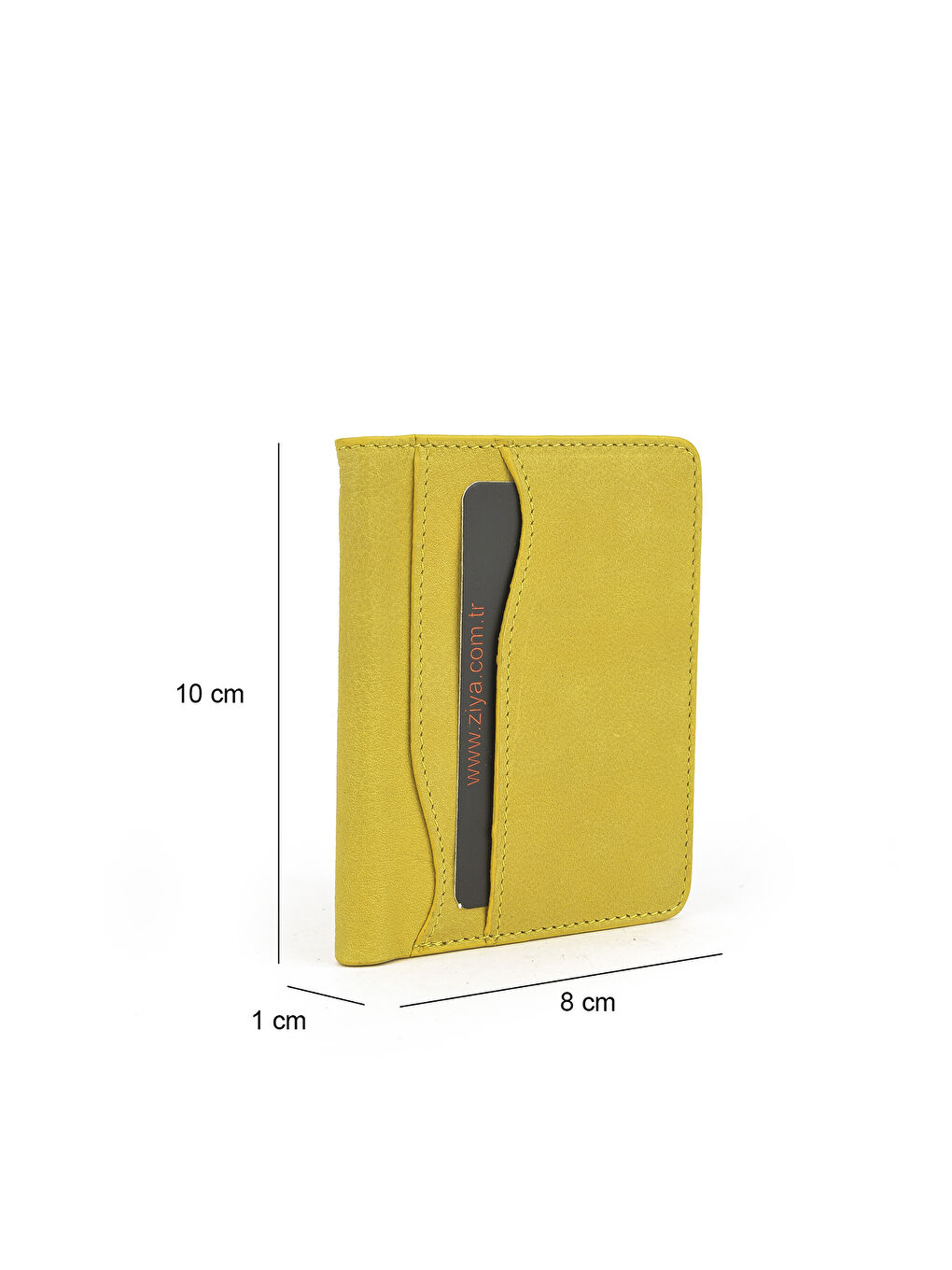 Unisex Hakiki Deri Kartlık 1539852Z02 Sarı-2